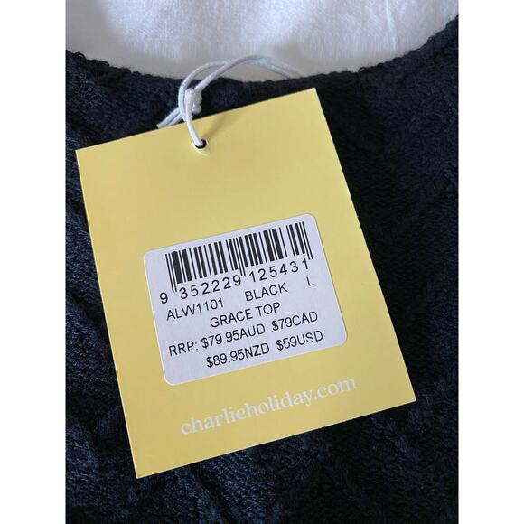 Charlie Holiday Black Grace Crop Top - Picture 6 of 10